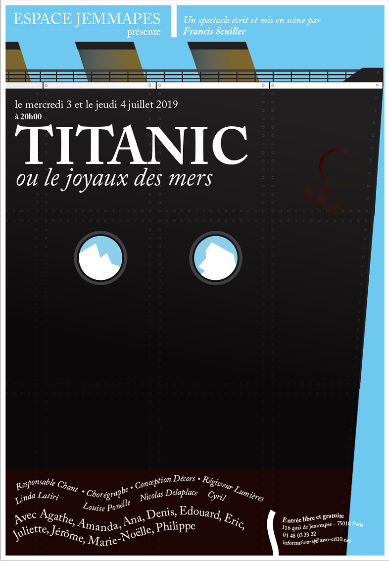 Francis Scuiller - Affiche Théatre - Titanic